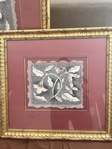 Framed floral print wall - floral, art
